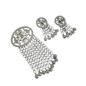 Vintage Sarah Coventry Fashion in Motion Brooch/Pin and Clip On Earrings Set